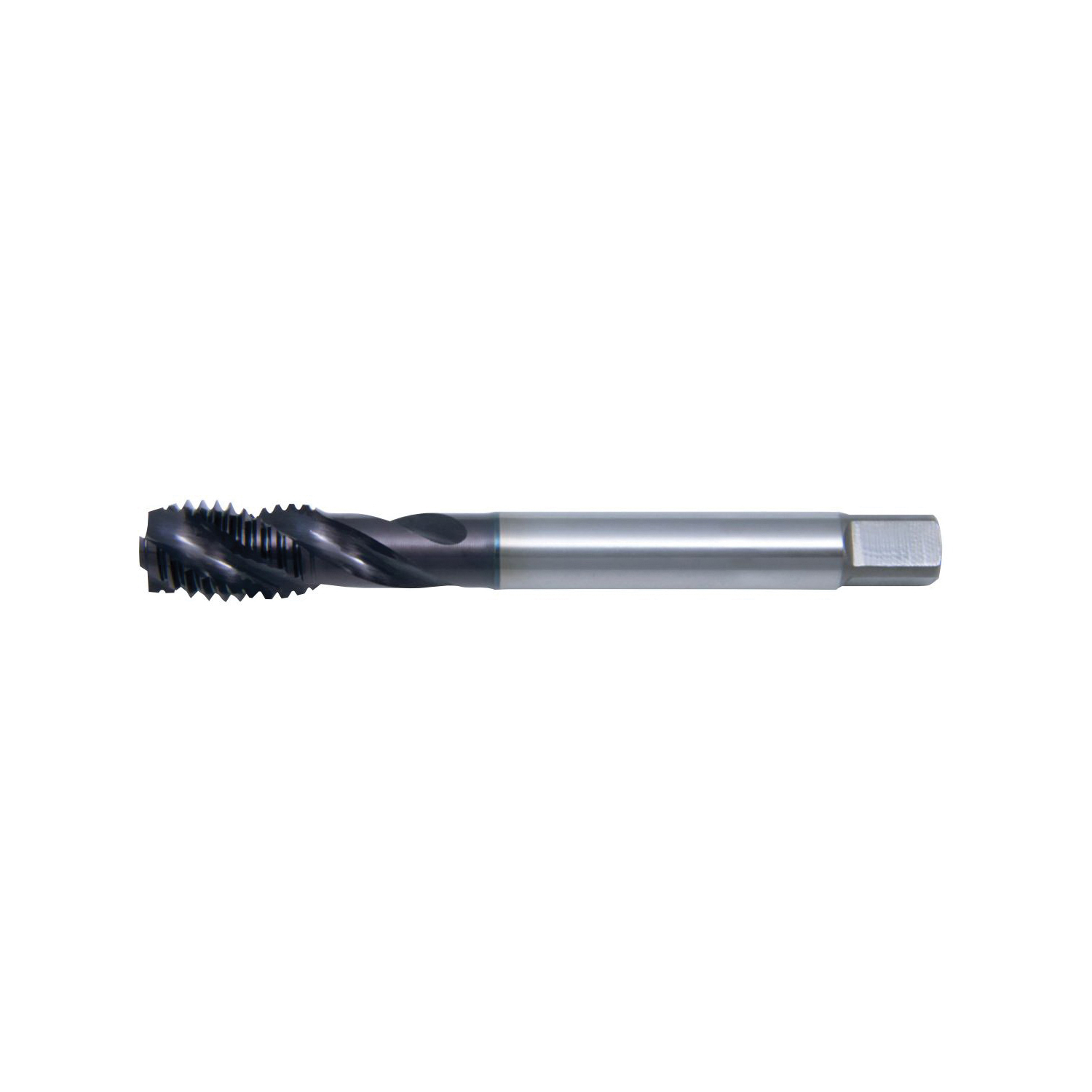 Cleveland&reg; C89216 PRO-892SF High Performance Universal Spiral Flute Machine Tap, Right Hand Cutting, 5/16-18 Thread, Semi-Bottoming Chamfer, Right Hand Flute Direction, 3 Flutes, TiAlN Coated, HSS-E