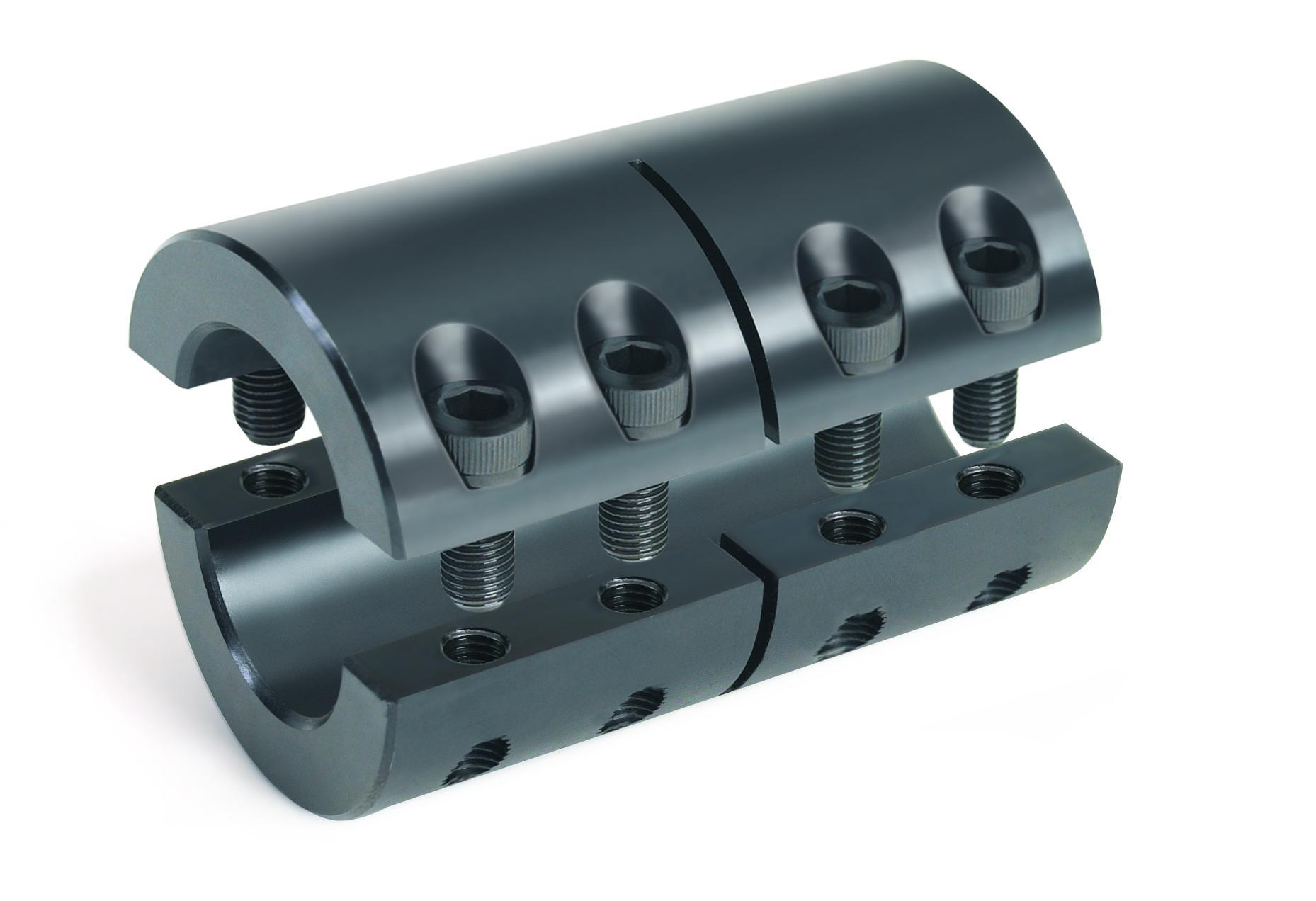 Climax 2ISCC-175-175 2-Piece Industry Standard Clamping Coupling, 1-3/4 in Dia Bore, 3-1/8 in OD, 4-1/2 in OAL, 600 in-lb Torque
