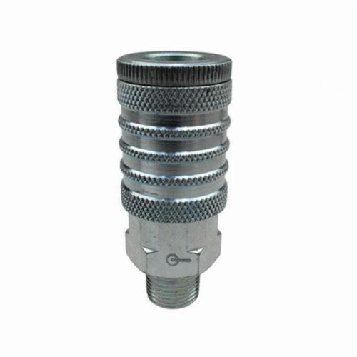 Coilhose® 1208 Coilflow Manual Industrial Type 12 Manual Industrial Hose Connector, 1/2 in Nominal, Quick Connect Coupler x Hose Barb, 300 psi Pressure, Steel, Domestic