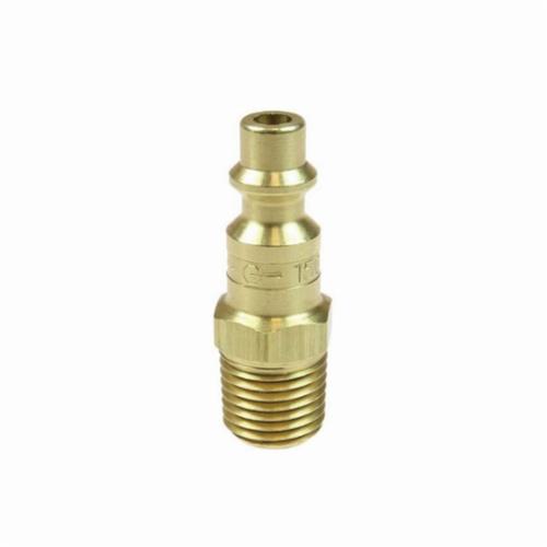 Coilhose&reg; 1501 Coilflow Manual Industrial Type 15 Manual Industrial Hose Connector, 1/4 in Nominal, Quick Connect Coupler x MNPT, 300 psi Pressure, Brass, Domestic
