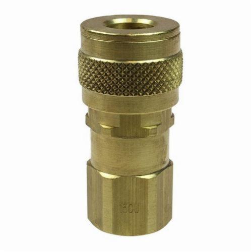 Coilhose&reg; 150U U Series Type 15 Universal Quick Disconnect Coupler, 1/4 in Nominal, Quick Disconnect Coupler x FNPT, 150 psi Pressure, Brass, Domestic