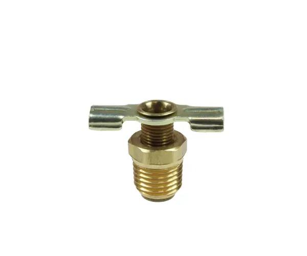 Coilhose&reg; ID04 Pipe Fitting, Cock, 1/4 in Nominal, MPT End Style, Brass