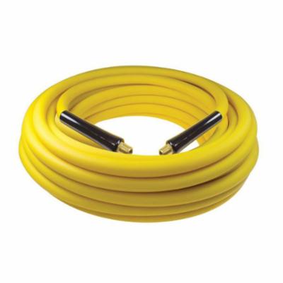 Coilhose® H380504N General Purpose Straight Air Hose, 3/8 in, 1/4 in MPT Rigid, 50 ft L, 200 psi at 70 deg F, Rubber, Domestic
