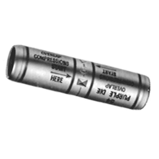 Color-Keyed&reg; 54018 2-Way Splice Connector, 500 kcmil Copper Conductor, Die Code: 15CA87R, 4.13 in L, Copper