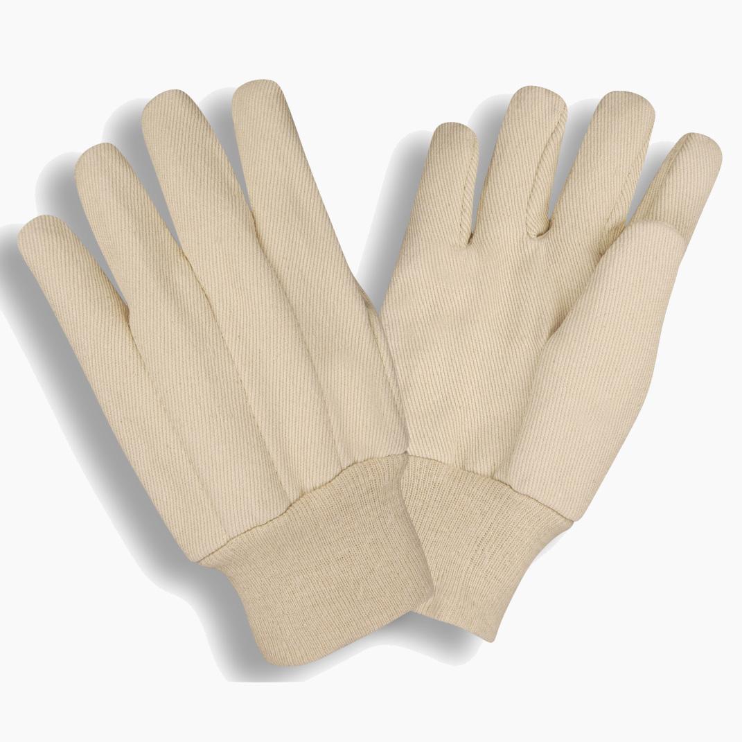 Cordova 2200 Heavy Weight Gloves, Clute Cut Style, Cotton, Knit Wrist Cuff, Canvas Lining