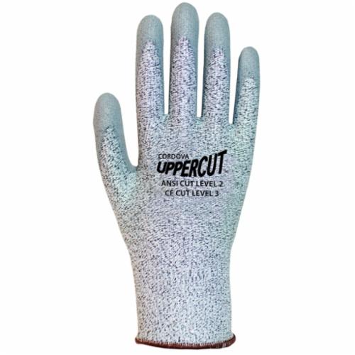 Cordova 3710GXL Uppercut&trade; 3710G High Performance Cut-Resistant Gloves, XL, HPPE/Synthetic/UHMWPE Fiber, Knit Wrist Cuff, Resists: Abrasion, Cut, Puncture and Tear, ANSI Cut-Resistance Level: A2