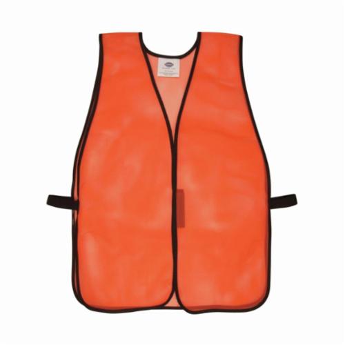 Cordova V210P4XL Safety Vest, 4XL, Hi-Viz Orange, Polyester Mesh, Hook and Loop Closure, ANSI Class: Class 2, Specifications Met: ANSI/ISEA 107-2015 Type R