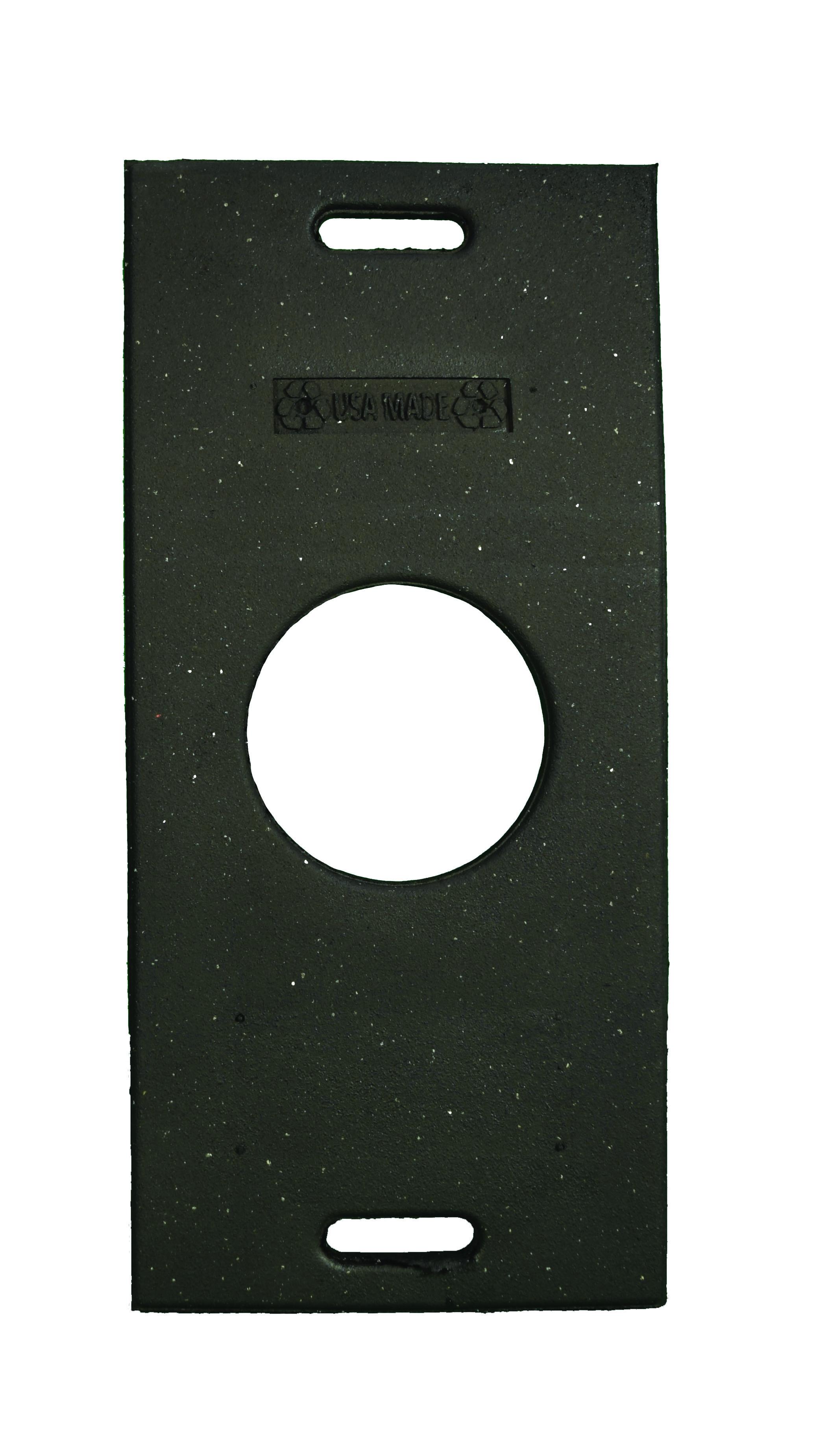 Cortina® EZ-Grab™ 03-747B Flared Portable Delineator Post, 4-1/2 in Dia Blue Polyethylene Post, 2 Stripes
