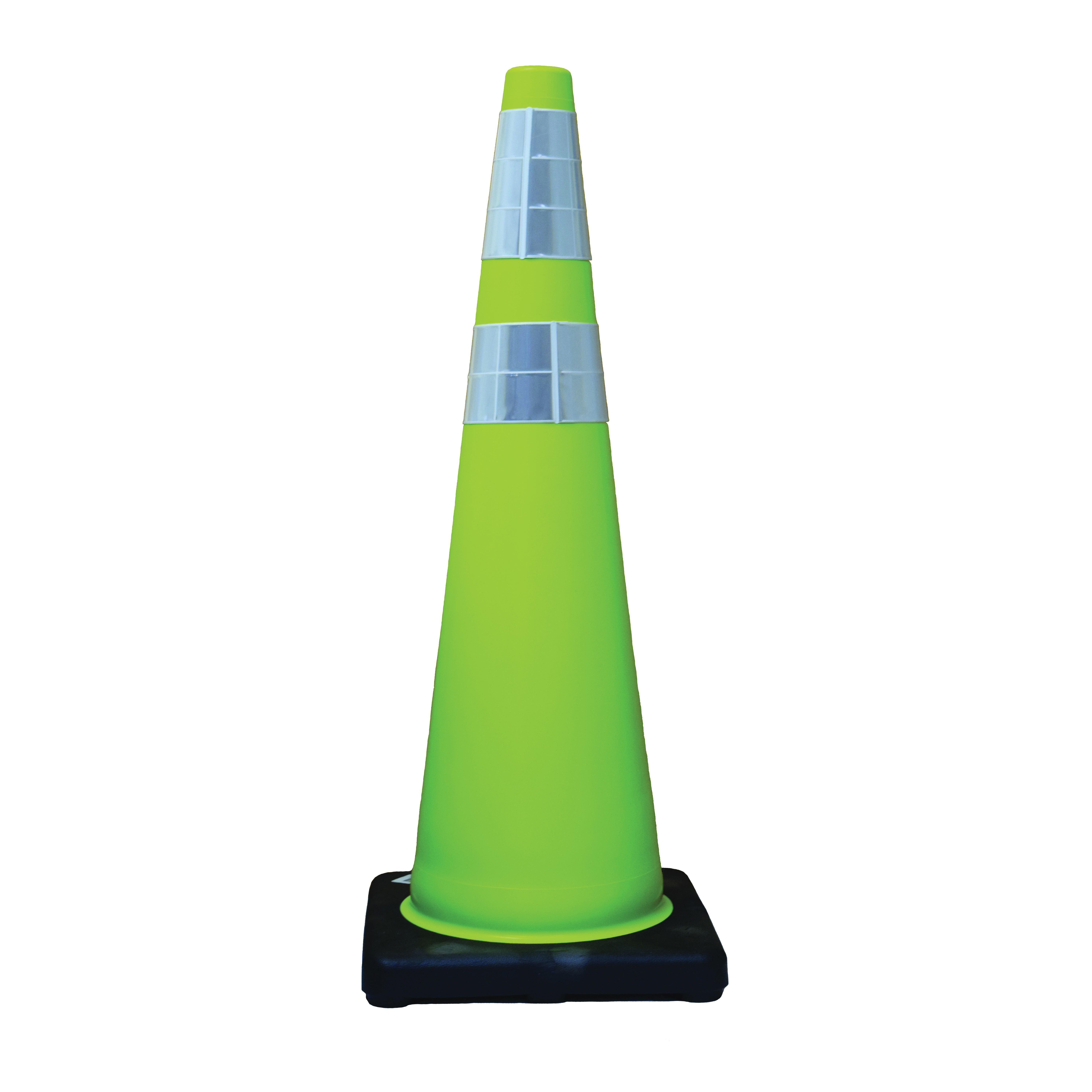Cortina® 03-500-06 DW-Series Traffic Cone, 36 in H, Orange Cone, 2 Collars, Specifications Met: MUTCD Standard, NCHRP 350