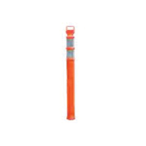 Cortina® EZ-Grab™ 03-740 Flared Portable Plain Delineator Post, 4-1/2 in Dia Orange Polyethylene Post