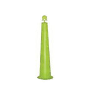 Cortina® Grip N Go™ 03-750-6HI Channelizer Cone, 4 in Top x 7.56 in Base Dia Orange Polyethylene Post, 4 Stripes