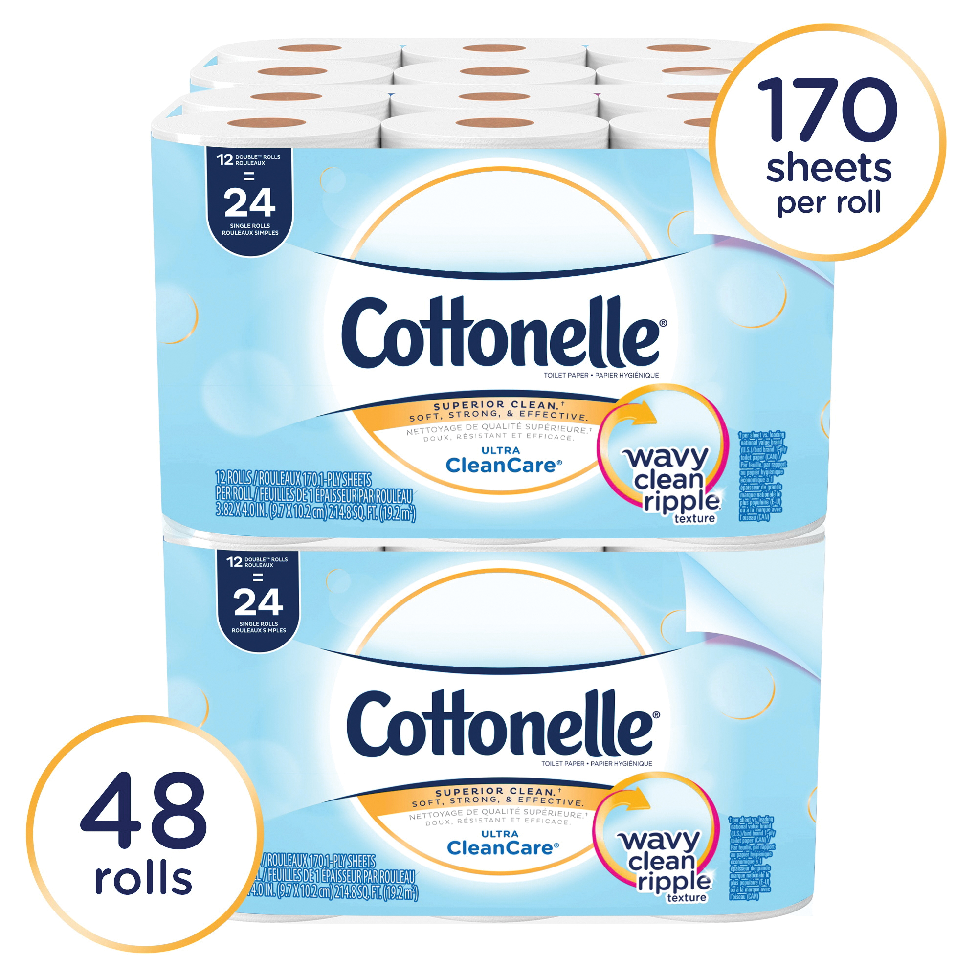 Cottonelle&reg; 12456 Ultra Soft Bathroom Tissue, Paper, White