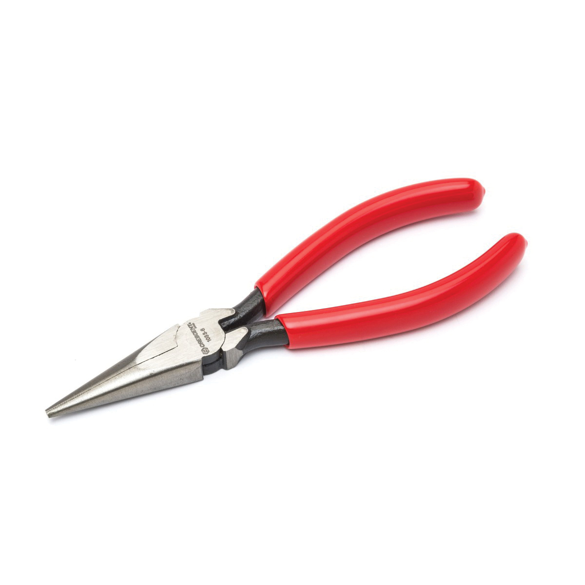 Crescent® 8886CVN Solid Joint Needle Nose Plier, 1 in L x 11/16 in W, Bent/Curved/Serrated Forged Alloy Steel Jaw, 6 in OAL