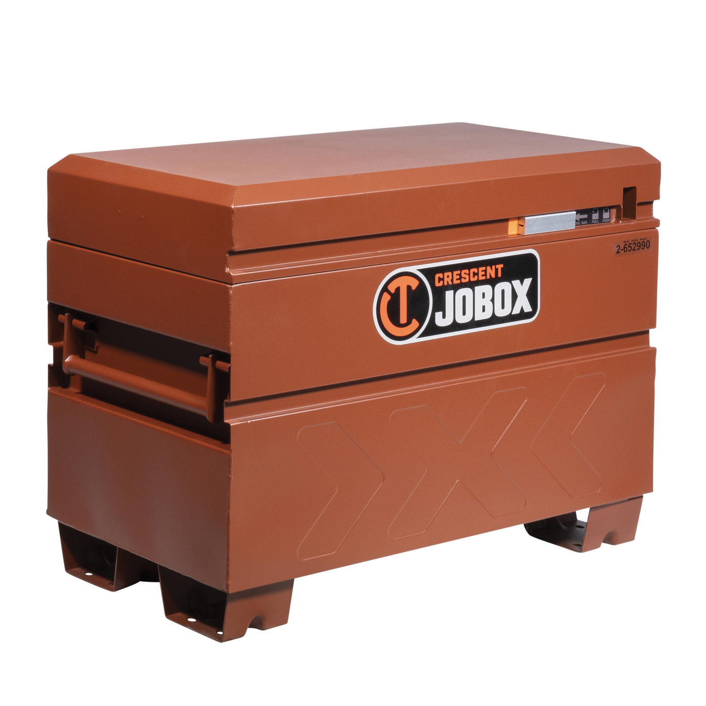 CRESCENT JOBOX® 1-680990 Slope Lid Jobsite Chest Box, 39-1/2 in H x 60 in W x 30 in D