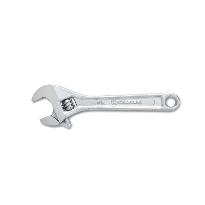 Crescent&reg; AC212VS Adjustable Wrench, 1-1/2 in, Polished Chrome, 12 in OAL, Heat Treated Alloy Steel Body, Heat Treated Alloy Steel