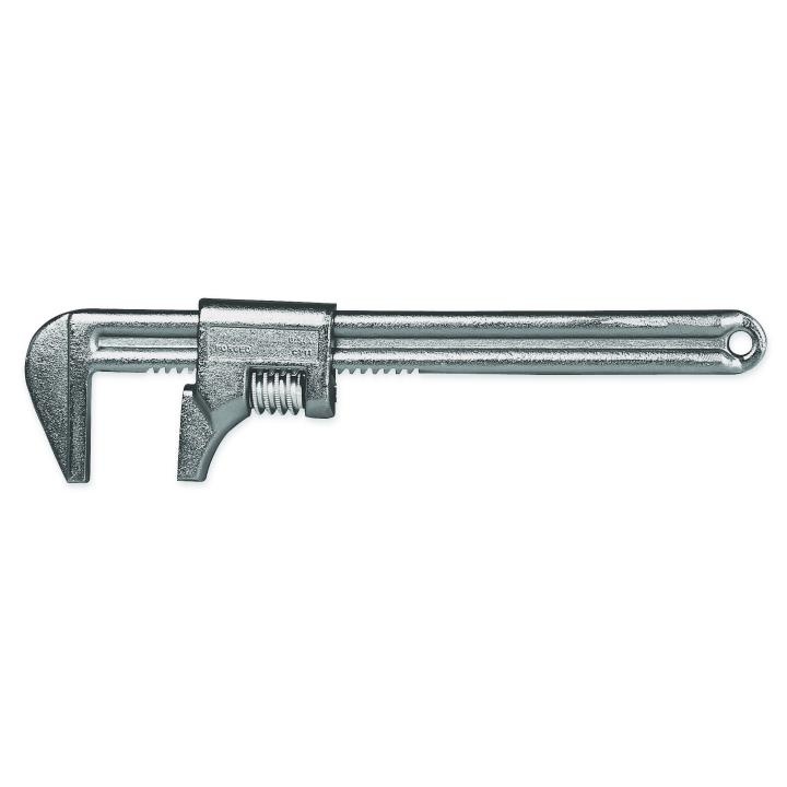 Crescent® C715 Adjustable Automotive Wrench, 3-5/8 in, Polished Chrome, 15 in OAL, Forged Tool Steel Body, ANSI Specified, Forged Tool Steel