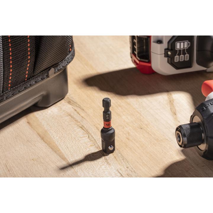 Crescent&reg; CAVAD224 Adapter Impact Socket, Black Oxide, Square Drive, 3/8 in Female Drive, Chrome Molybdenum Alloy (Cr-Mo)