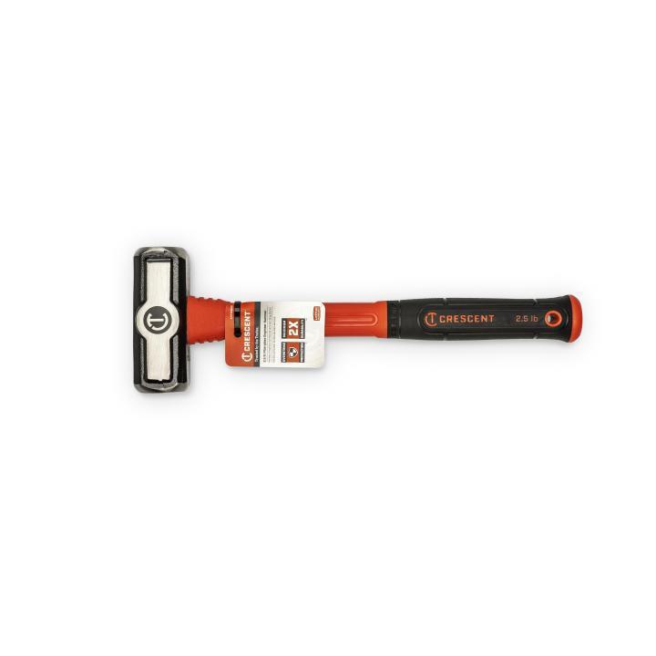 Crescent® CHFENG40 Heavy Duty Engineer Hammer, 13.5 in OAL, 40 oz Alloy Steel Head, Fiberglass Handle