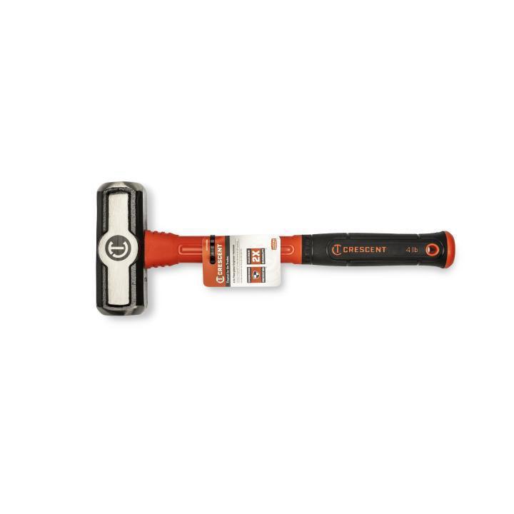Crescent® CHFENG64 Heavy Duty Engineer Hammer, 14 in OAL, 64 oz Alloy Steel Head, Fiberglass Handle