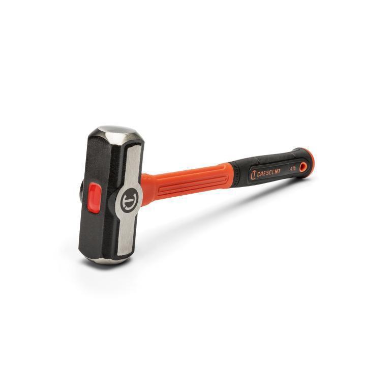 Crescent® CHFENG64 Heavy Duty Engineer Hammer, 14 in OAL, 64 oz Alloy Steel Head, Fiberglass Handle
