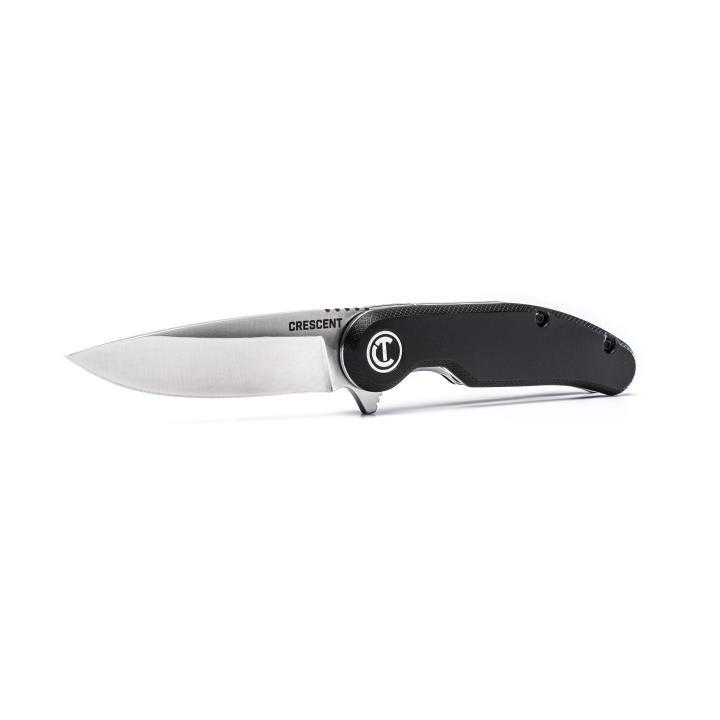 Crescent&reg; CPK350CR Pocket Knife, Steel Blade, 3.5 in L Blade, Ball Bearing Assist Opening