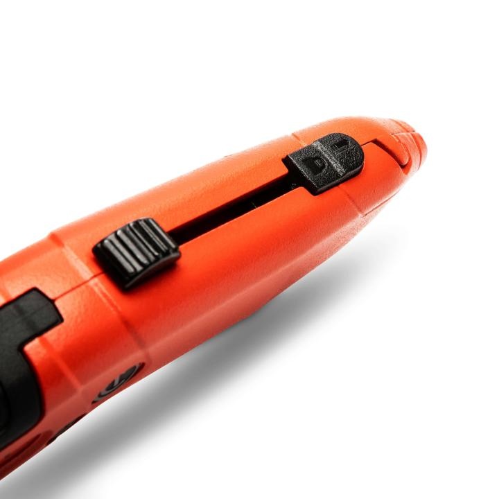 Crescent CTKAR Safety Utility Knife, 1.5 in W Auto Retract Blade, Steel Blade, 3 Blades Included, 7.5 in OAL