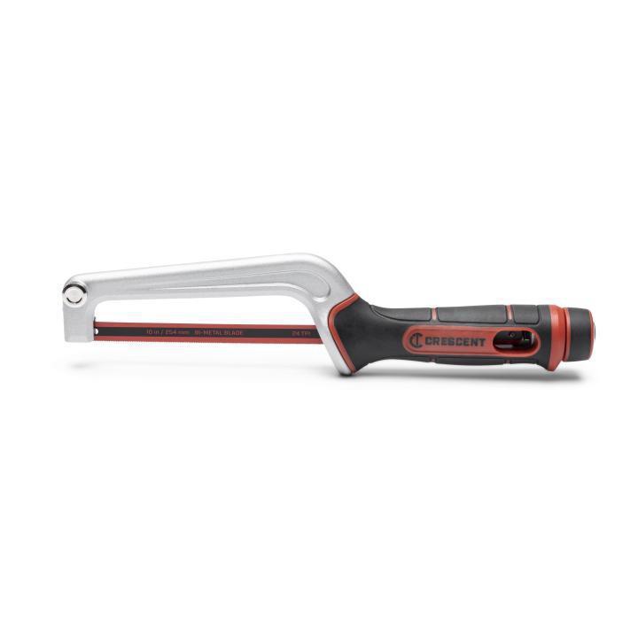 Crescent&reg; 80952 Adjustable Heavy Duty Hacksaw Frame, 10 in, 12 in L Blade Steel Blade, 45 deg, 3-3/8 in D Throat