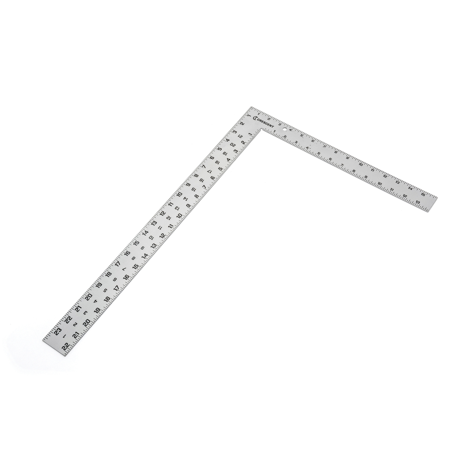 Stanley&reg; 45-300 Carpenter's Square, 24 x 2 in, 1/8 in Face/Back Graduation, 45/60/30 deg, 16 x 1-1/2 in Tongue, Aluminum