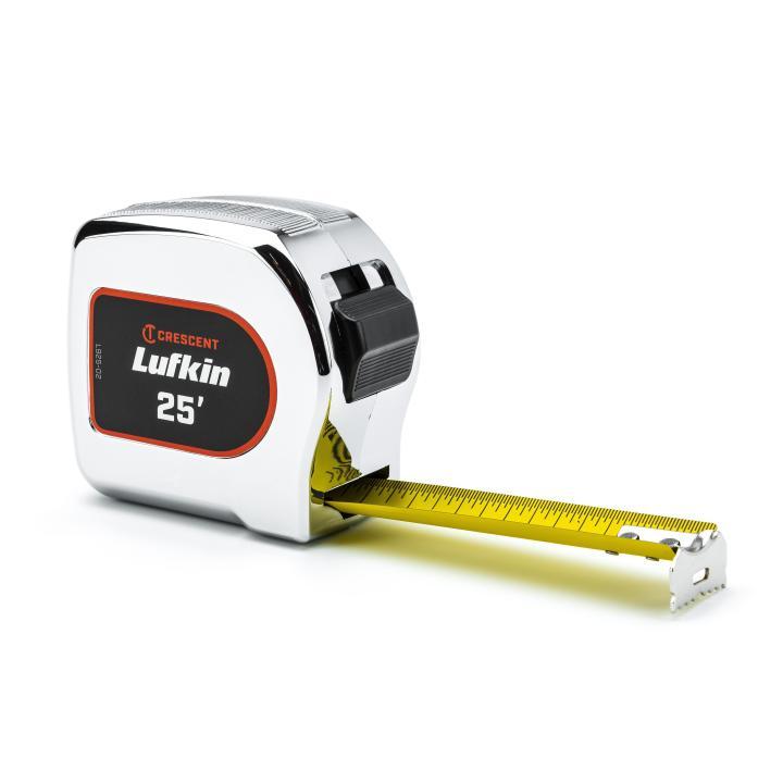 Crescent® L925-02 Clad Tape Measure, 25 ft L Blade x 1 1/8 in W Blade