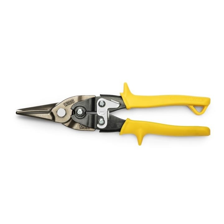 Crescent&reg;M3R MetalMaster&reg; Compound Action Aviation Snip, 18 ga Low Carbon Cold Rolled Steel Cutting, 1-1/2 in L of Cut, Left/Right/Straight/Slight Snip, Molybdenum Steel Blade, Alloy Steel/Vinyl Grip Handle, Non-Slip/Textured Grip