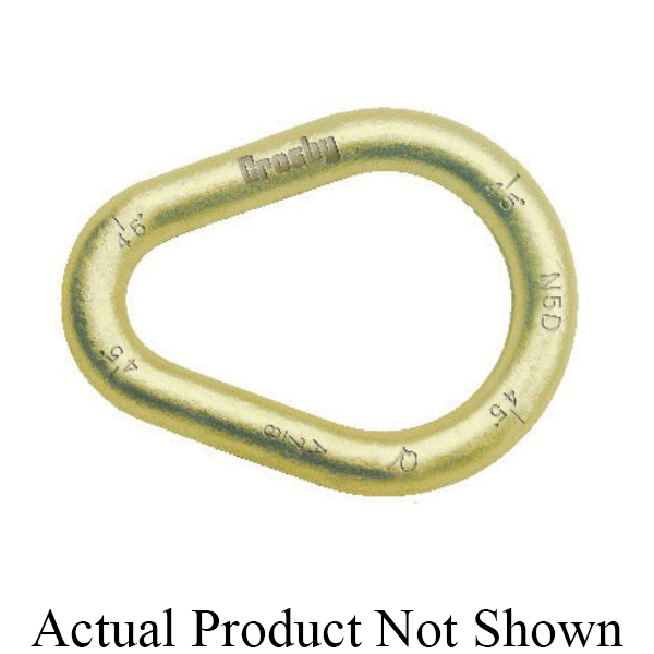 Crosby® 1012905 S-249 Twin Clevis Link, 7/16 to 1/2 in Trade, 11300 lb Load, Forged/Heat Treated Carbon Steel