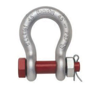 Crosby® 1018543 Anchor Shackle, 8.5 ton Load, 1 in, 1.13 in Dia Screw Pin, Self-Colored