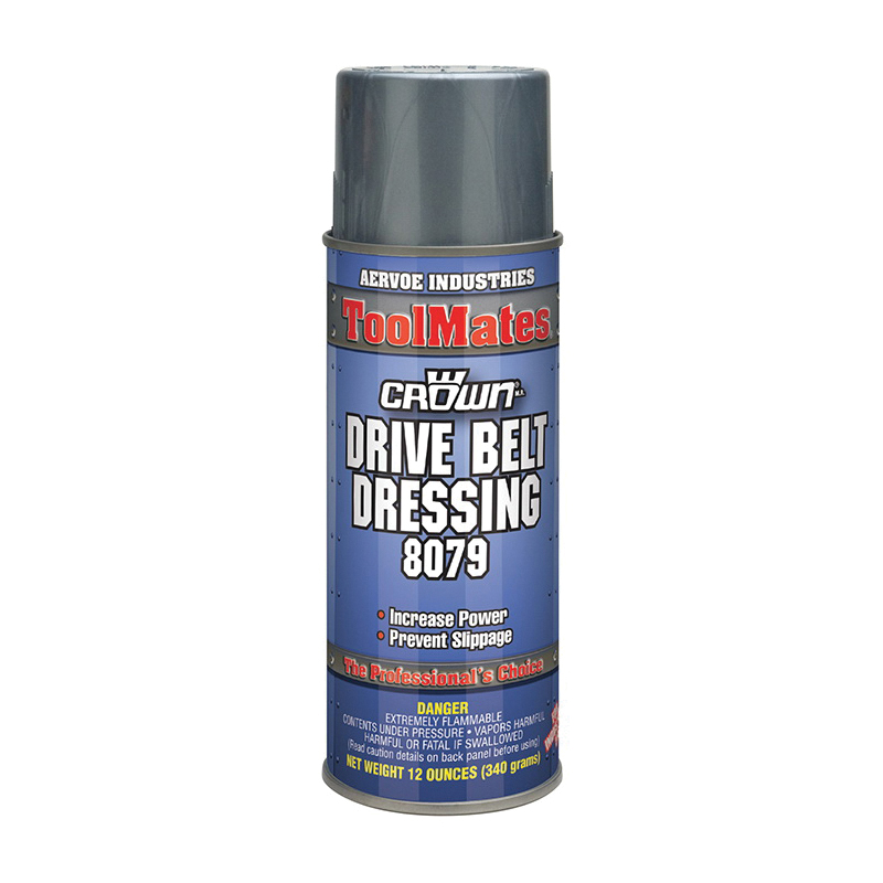 Crown&reg; by Aervoe&reg; 8079 Drive Belt Dressing, 16 oz Aerosol Can, Clear, Hydrocarbon