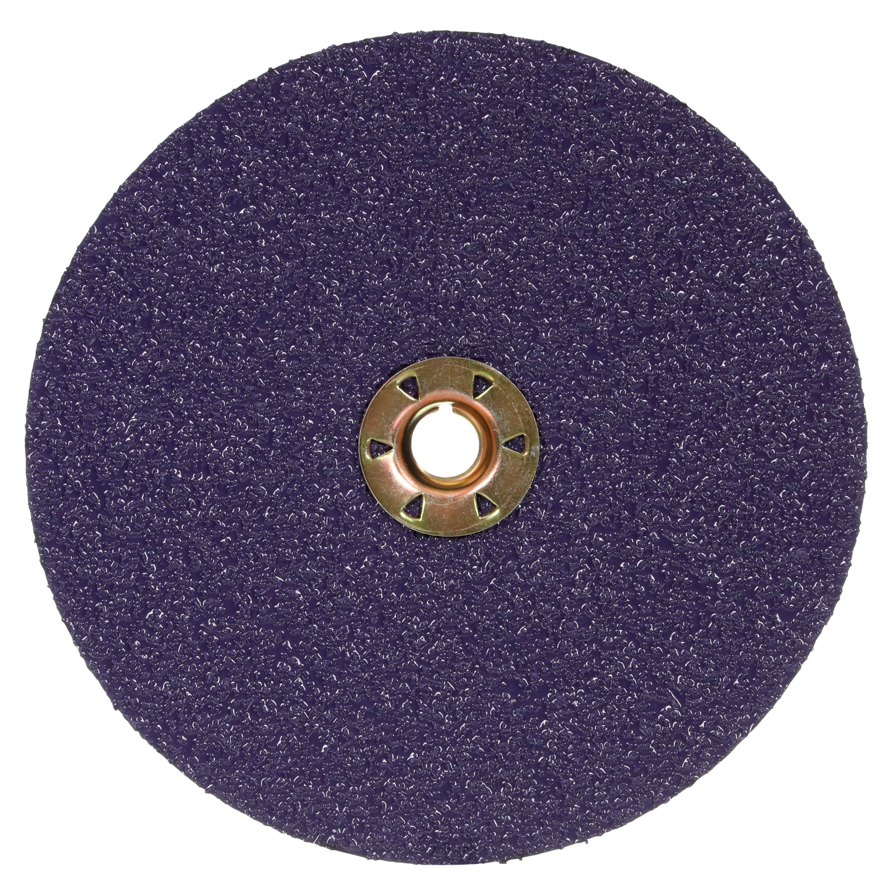 3M&trade; 7000118956 Close Coated Fibre Disc, 7 in Dia Disc, 7/8 in Center Hole, 36 Grit, Very Coarse Grade, Zirconia Alumina Abrasive, Arbor Attachment