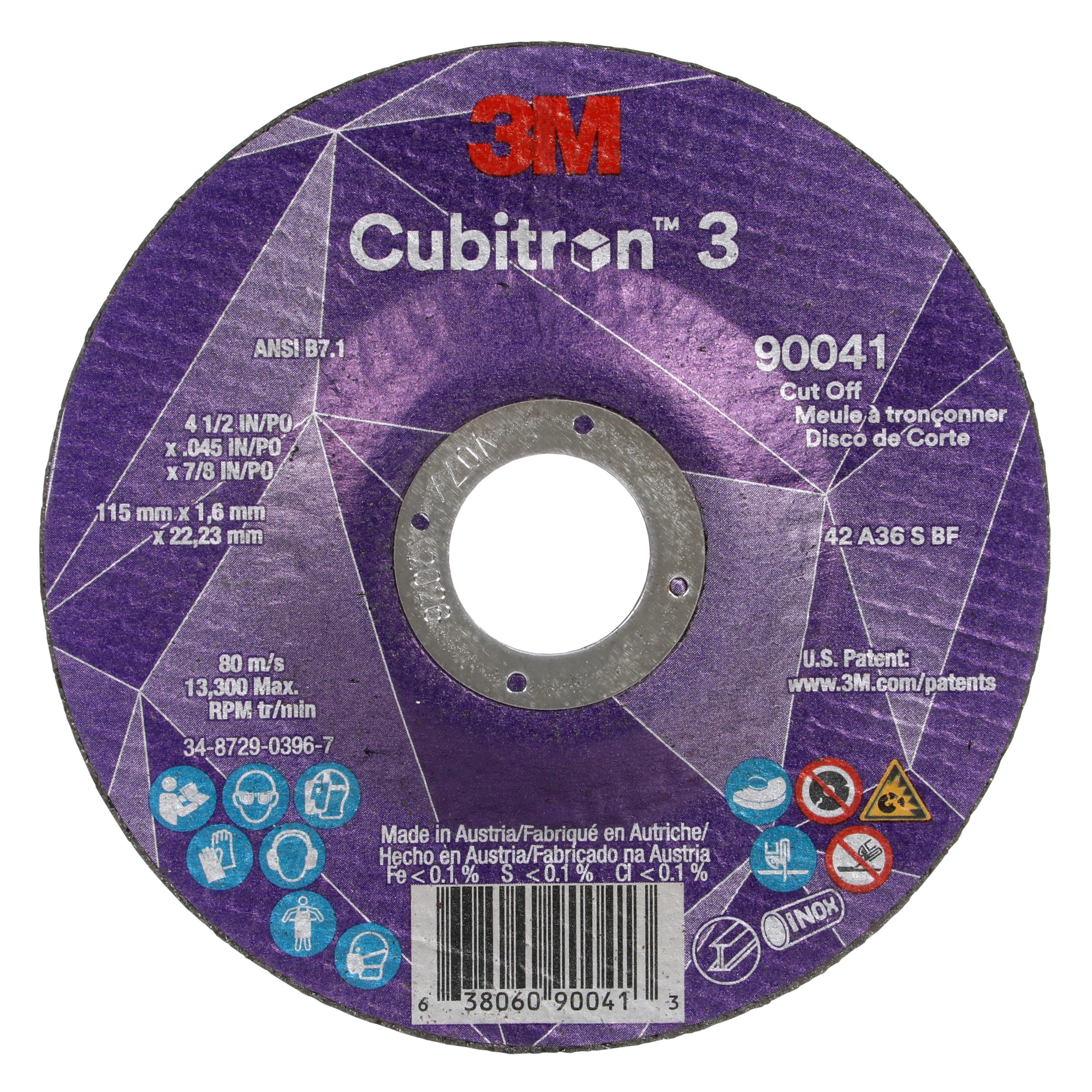 Cubitron™ 7100331410 Durable Edge Disc, 2 in Dia Disc, 60+ Grit, Precision Shaped Ceramic Abrasive, TR Attachment