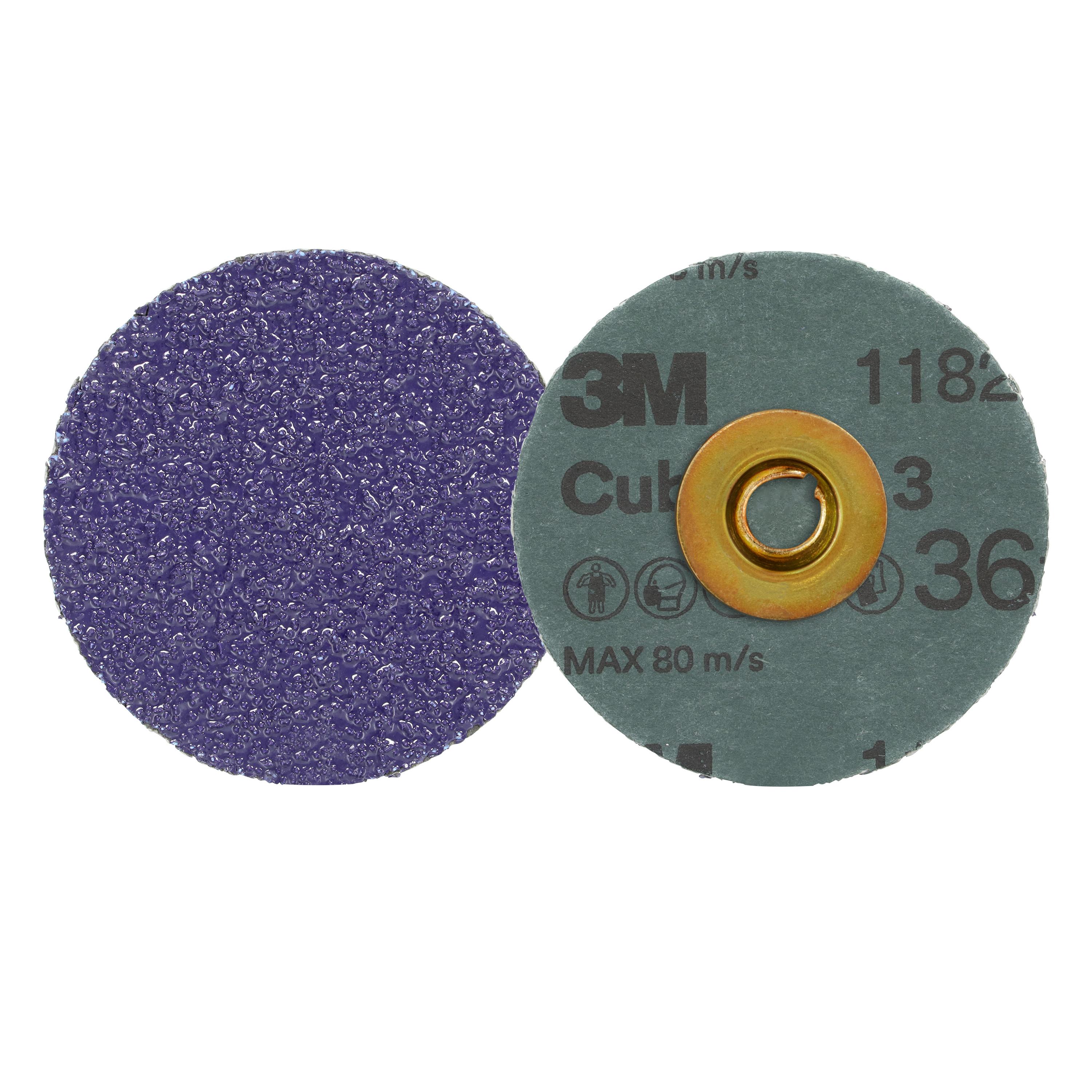 Cubitron&trade; 7100349579 Fibre Disc, 7 in Dia Disc, 0.875 in Center Hole, 60+ Grit, Precision Shaped Ceramic Abrasive, Center Hole Attachment