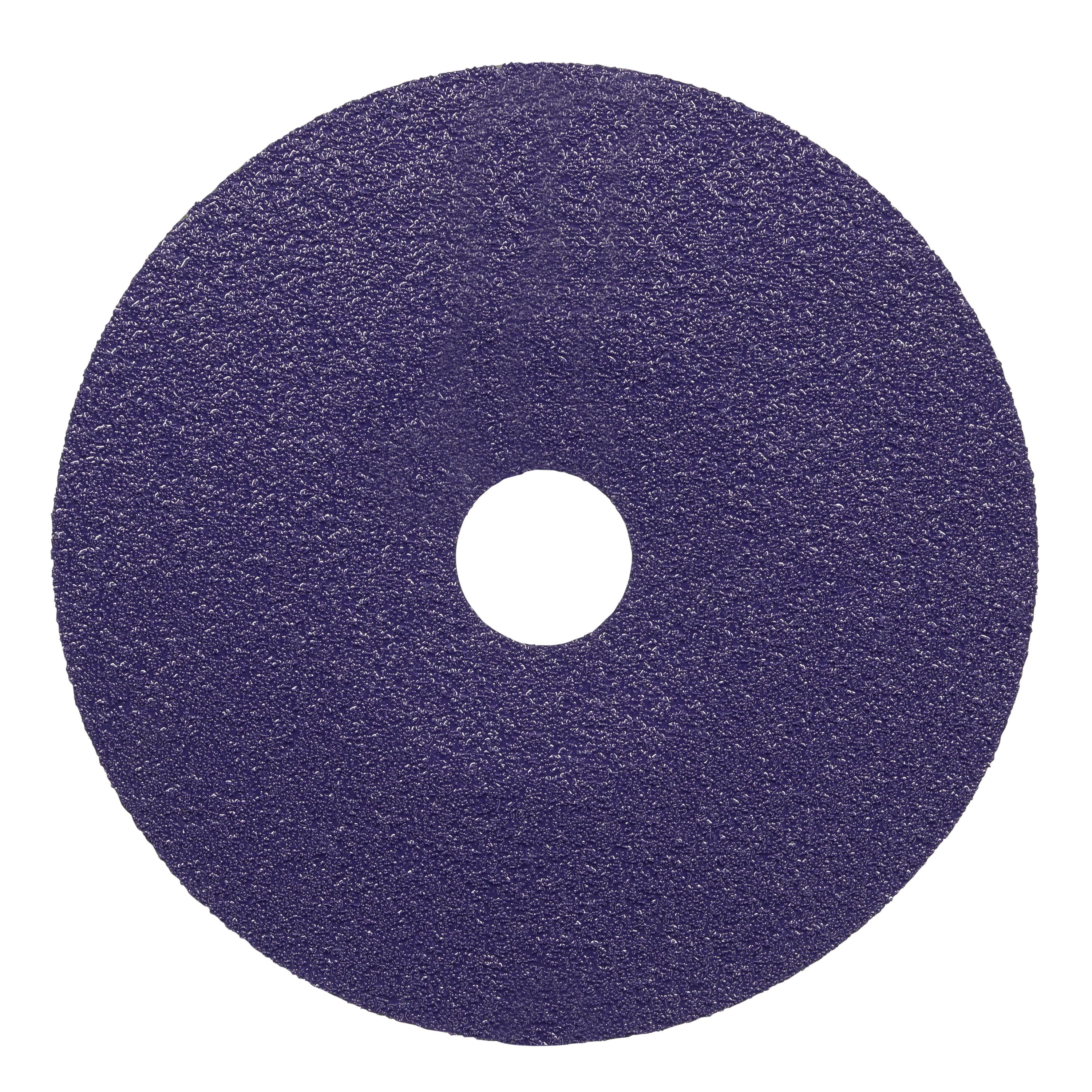 Cubitron™ 7100349591 Fibre Disc, 4.5 in Dia Disc, 0.875 in Center Hole, 60+ Grit, Precision Shaped Ceramic Abrasive, Center Hole Attachment