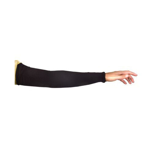 Superior Glove&trade; KPW18-XL Cutban&trade; Tubular Knit Cut Resistant Sleeves, XL, 18 in L, Filament Yarn, Black