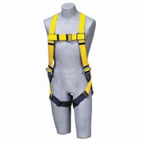 3M DBI-SALA Fall Protection 70007407466 Delta&trade; Multi-Purpose Harness, 3XL, 420 lb Load, Repel&trade; Polyester Strap, Pass-Thru Leg Strap Buckle, Steel Torso/Chest/Leg Buckle/Urethane Delta&trade; Pad Hardware, Navy/Yellow