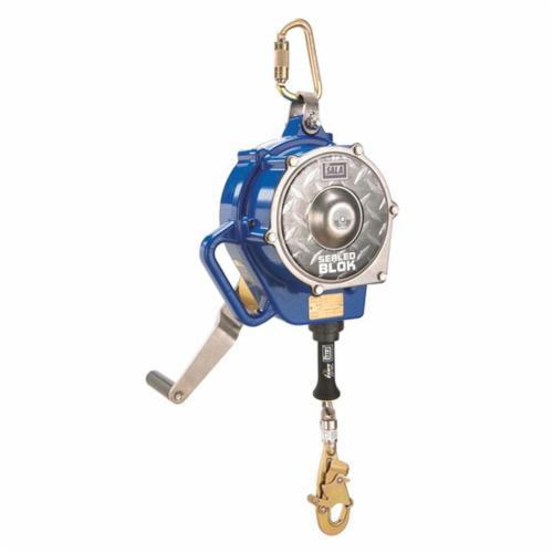 3M DBI-SALA Fall Protection 3400923 Sealed-Blok&trade; Retrieval/Bracket Self-Retracting Lifeline, 420 lb Load, 50 ft L, ANSI A10.32, ANSI Z359.1, ANSI Z359.14, OSHA 1910.66, OSHA 1926.502