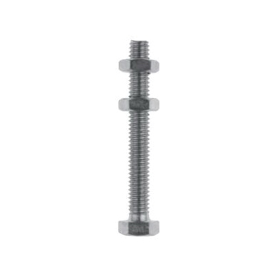 DESTACO 237943 Fully Threaded Imperial Spindle, 3/8-16 Thread, 2-1/2 in L Thread, 2-3/4 in OAL, 0.56 in Tip, 0.22 in H Nut