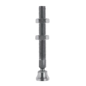 DESTACO 210206 Imperial Spindle, 3/8-16 Thread, 2.41 in L Thread, 3.38 in OAL, 0.63 in Tip, 0.23 in H Nut
