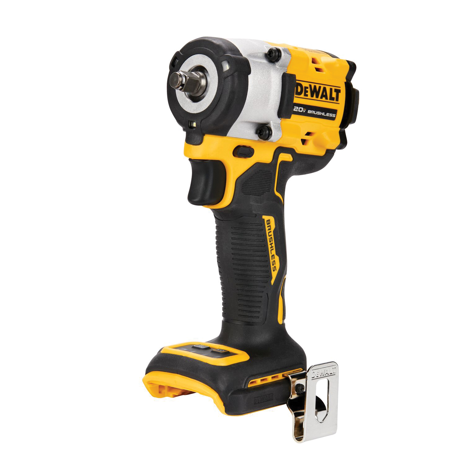 DeWALT&reg; DCF923B Cordless Impact Wrench With Hog Ring Anvil Kit, 3/8 in, 3550 ipm, 450 ft-lb Torque, 20 V DC, 5 in OAL