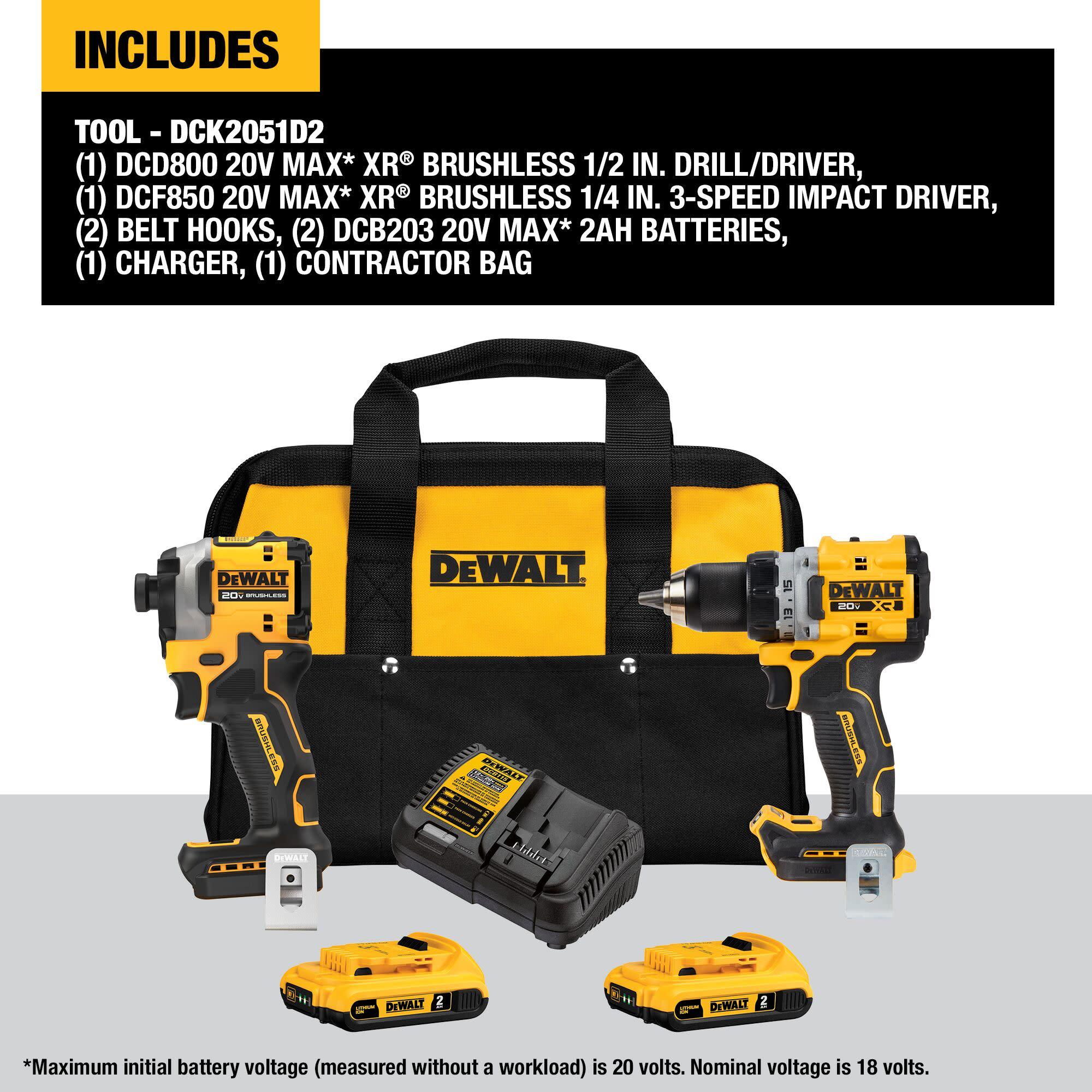 DeWalt&reg; DCK2051D2 BLD DCK2051D2