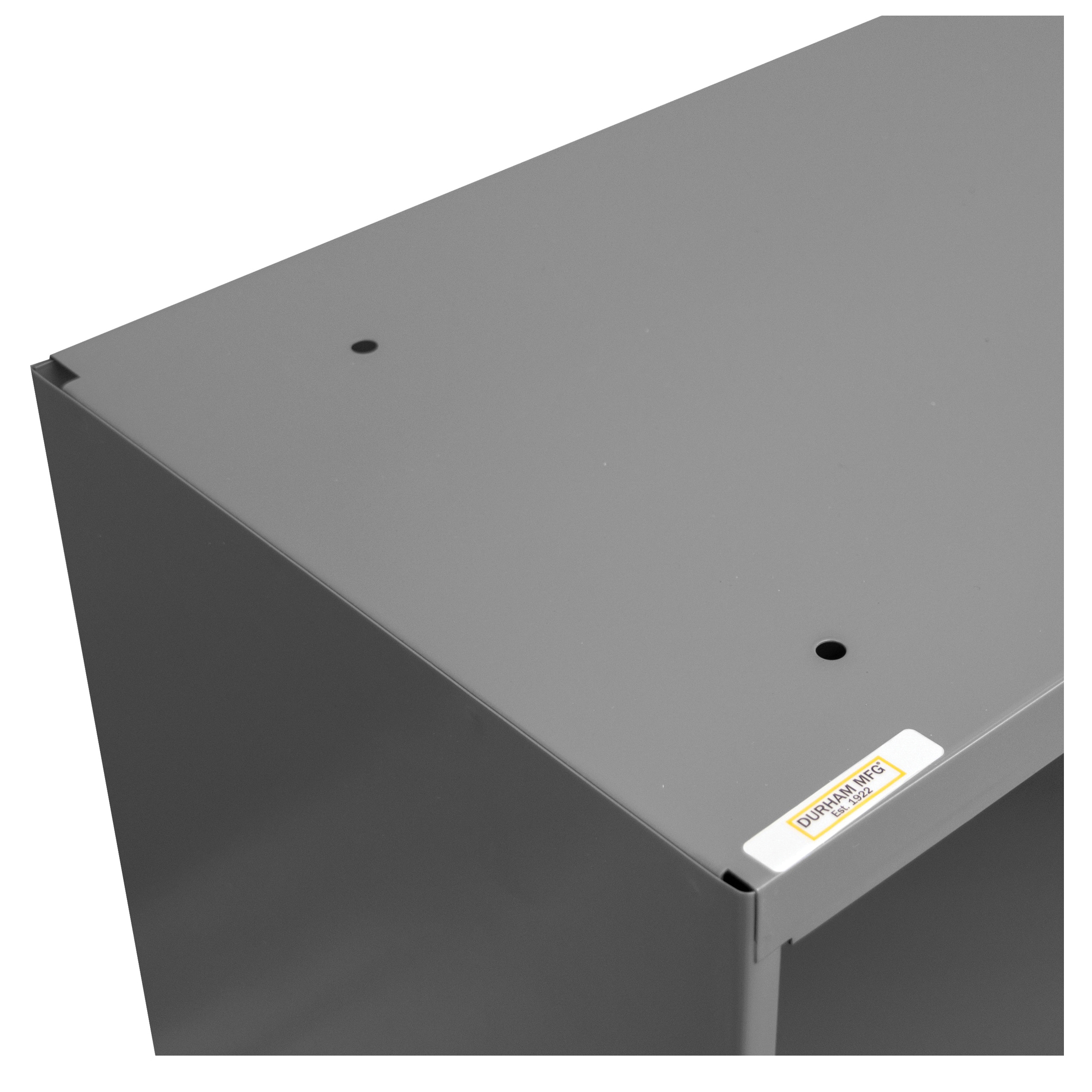 DURHAM MFG&reg; 393-95 Part Storage Bin With Slope Shelf, 19-3/4 in H x 33-7/8 in W x 8-1/2 in D, 8 Bins