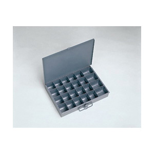 DURHAM MFG&reg; 202-95 Small Compartment Scoop Box, 13-3/8 in W x 2 in H, 24 Compartments