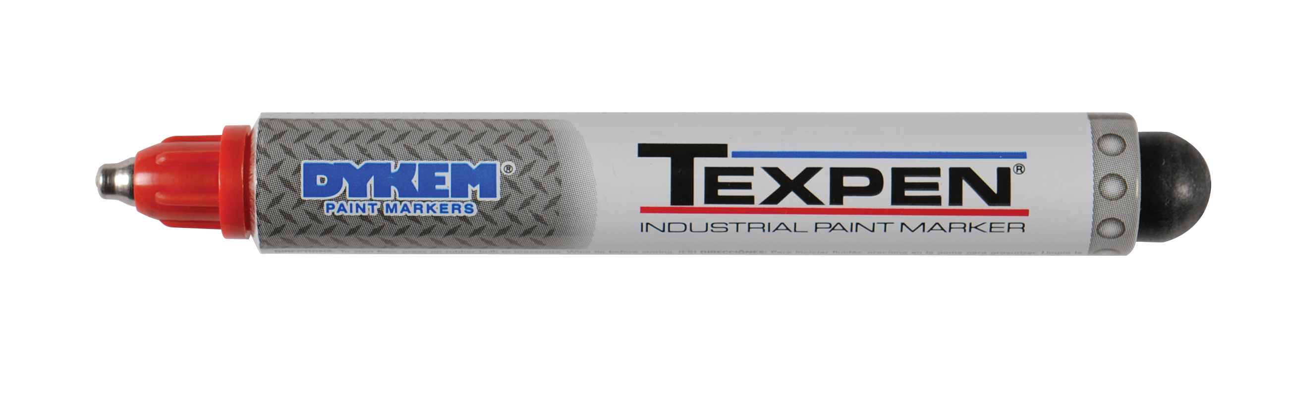 Dykem&reg; TEXPEN&reg; 16023 Heavy Duty Industrial Paint Marker, 3/32 in Medium Tip, Aluminum, Red