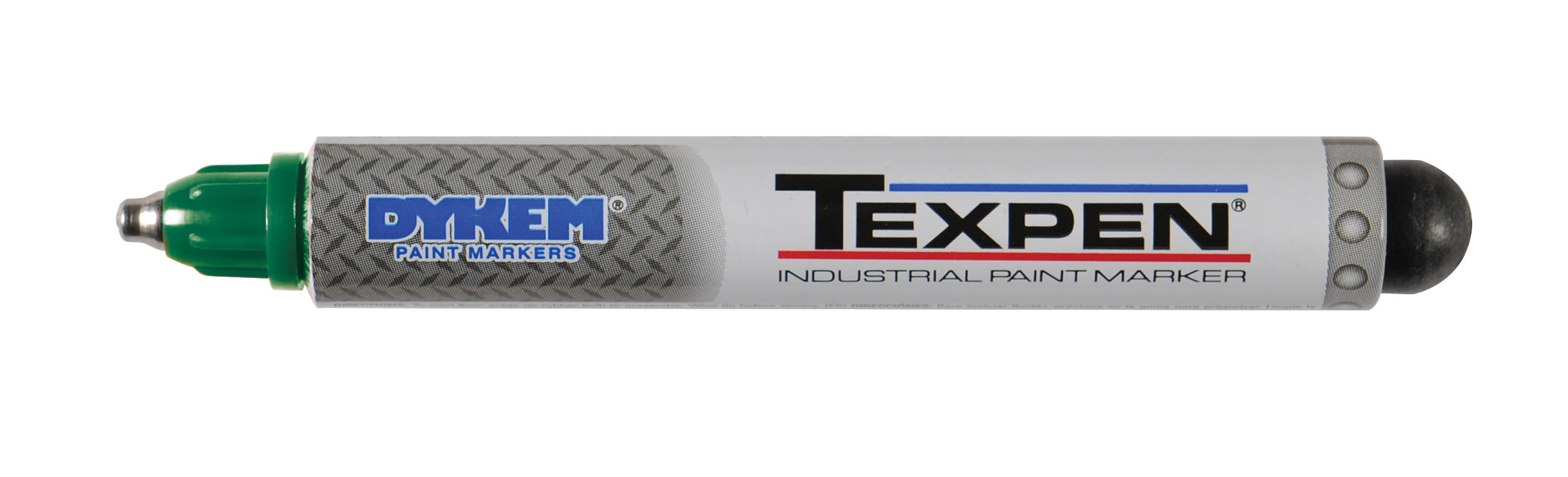 Dykem&reg; TEXPEN&reg; 16043 Heavy Duty Industrial Paint Marker, 3/32 in Medium Tip, Aluminum, Green