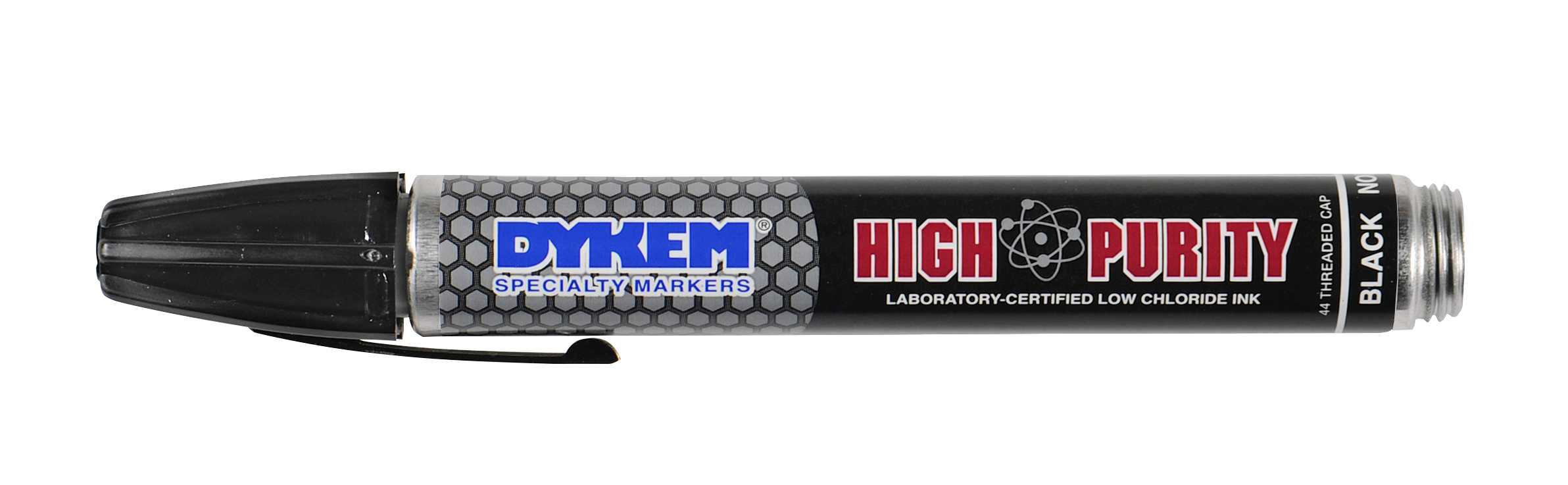 Dykem&reg; High Purity 44 Permanent Paint Marker, Medium Tip, Aluminum Barrel Container/Fiber Tip