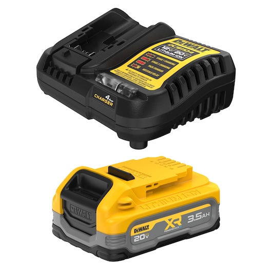 DeWALT&reg; 20V MAX* MATRIX&trade; XR&trade; DCB204-2 2-Piece High Capacity Premium Slide, 4 Ah Li-Ion Battery, 20 V DC Charge, For Use With DeWALT&reg; 20 V MAX Li-Ion Chargers and Power TMAX